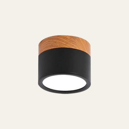 Nowoczesna lampa sufitowa LED cylindryczna typu plafon