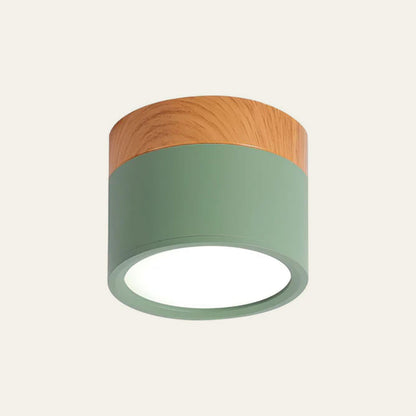 Nowoczesna lampa sufitowa LED cylindryczna typu plafon