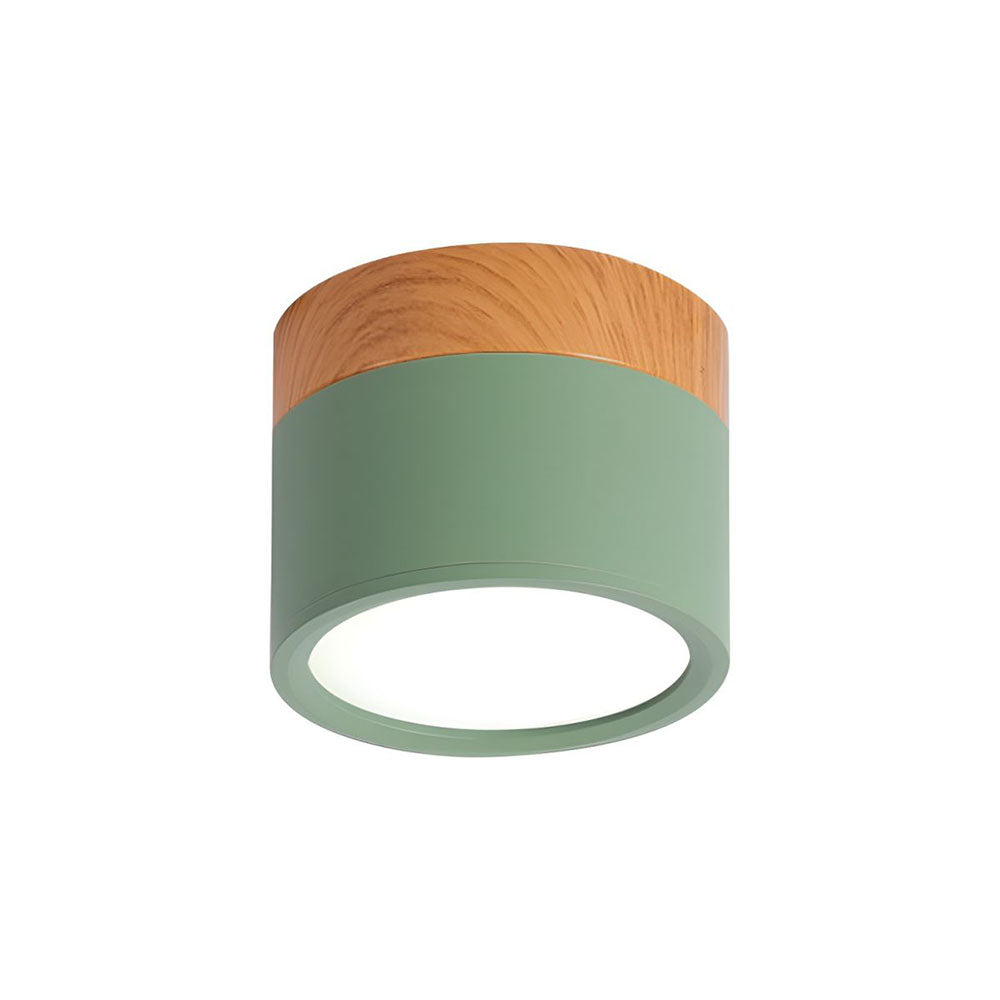 Nowoczesna lampa sufitowa LED cylindryczna typu plafon