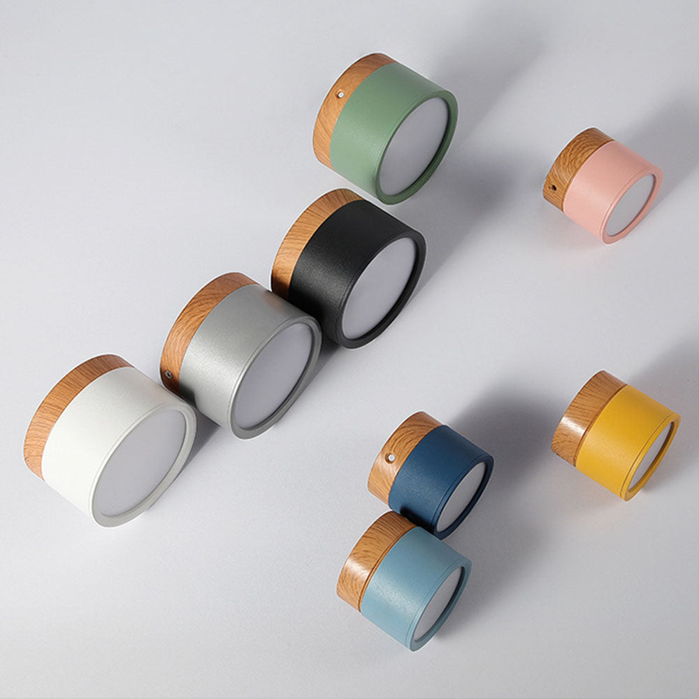Nowoczesna lampa sufitowa LED cylindryczna typu plafon
