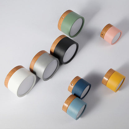 Nowoczesna lampa sufitowa LED cylindryczna typu plafon