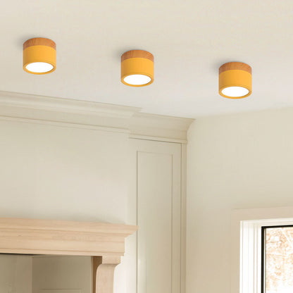 Nowoczesna lampa sufitowa LED cylindryczna typu plafon