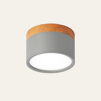 Nowoczesna lampa sufitowa LED cylindryczna typu plafon