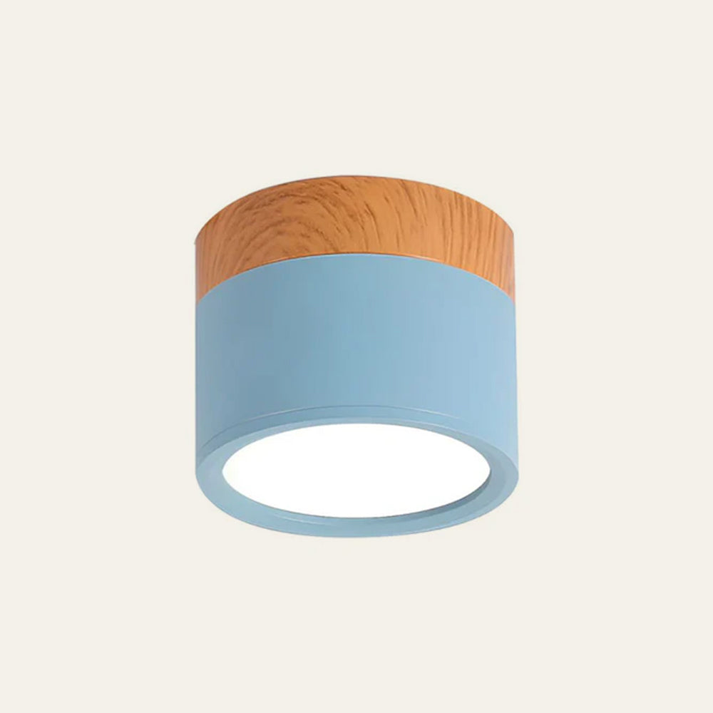Nowoczesna lampa sufitowa LED cylindryczna typu plafon