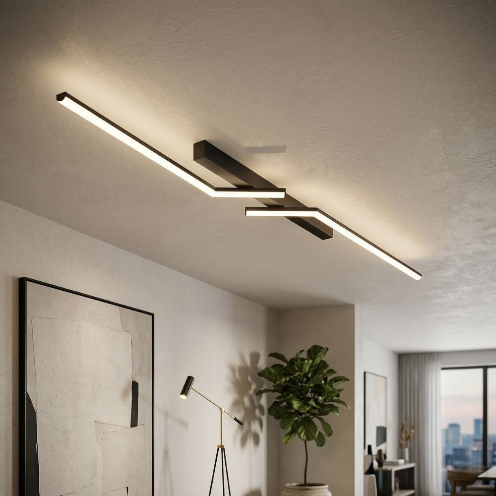 Nowoczesna Lampa Sufitowa LED Liniowa – Smukłe Oświetlenie