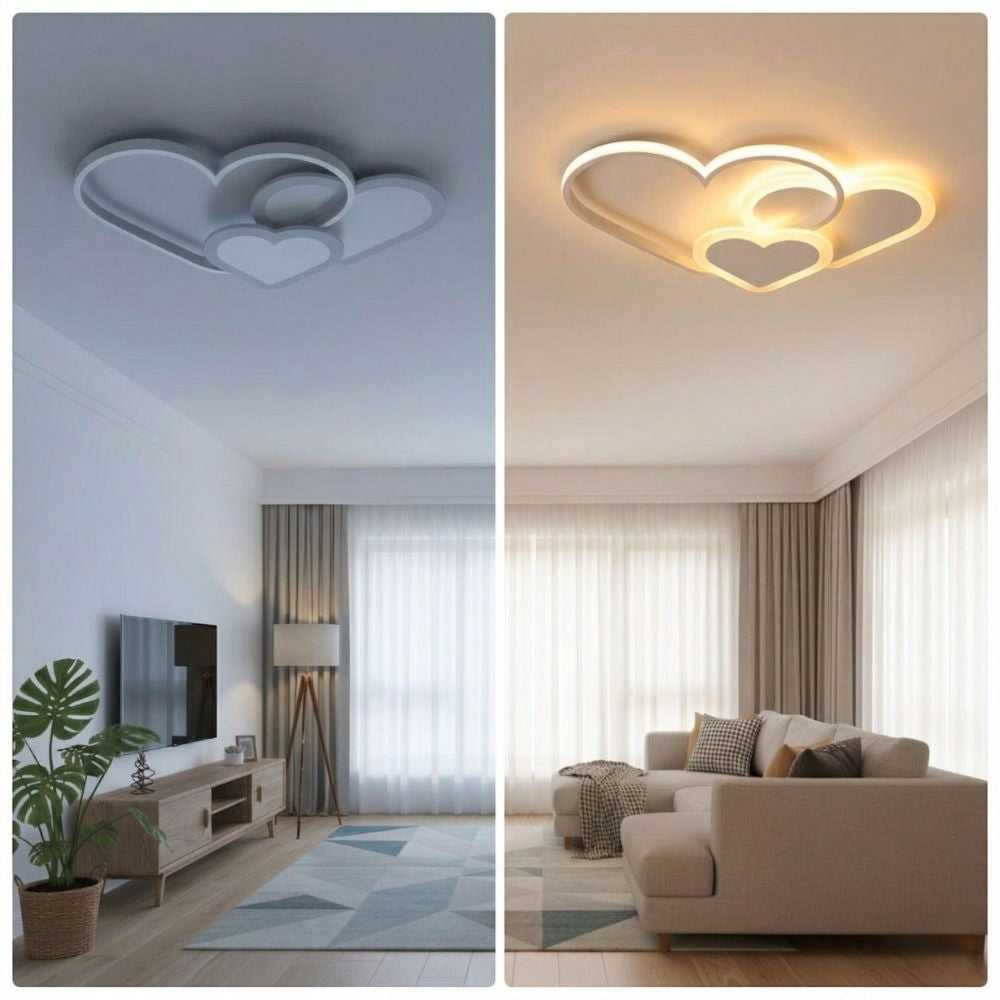 Nowoczesna Lampa Sufitowa LED Serce – Ciepło i Styl dla Domu