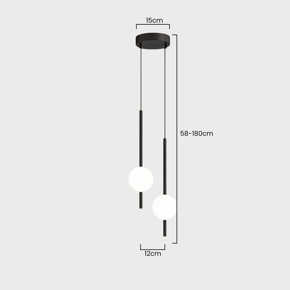 Nowoczesna Lampa Sufitowa LED Skandynawska – Regulowana Długość