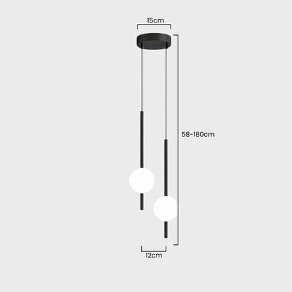 Nowoczesna Lampa Sufitowa LED Skandynawska – Regulowana Długość
