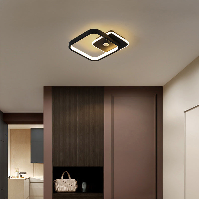 Nowoczesna lampa sufitowa LED z czujnikiem ruchu
