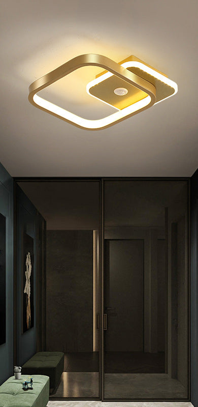 Nowoczesna lampa sufitowa LED z czujnikiem ruchu