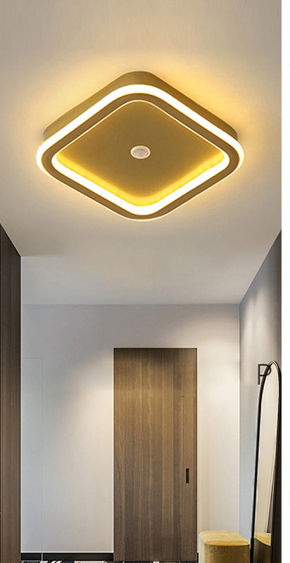 Nowoczesna lampa sufitowa LED z czujnikiem ruchu