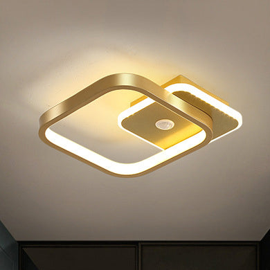 Nowoczesna lampa sufitowa LED z czujnikiem ruchu