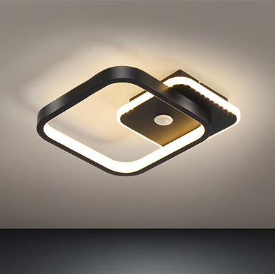 Nowoczesna lampa sufitowa LED z czujnikiem ruchu