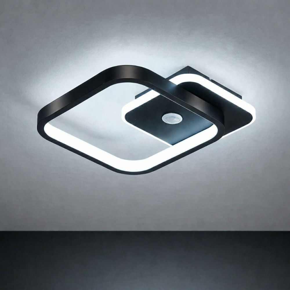 Nowoczesna lampa sufitowa LED z czujnikiem ruchu