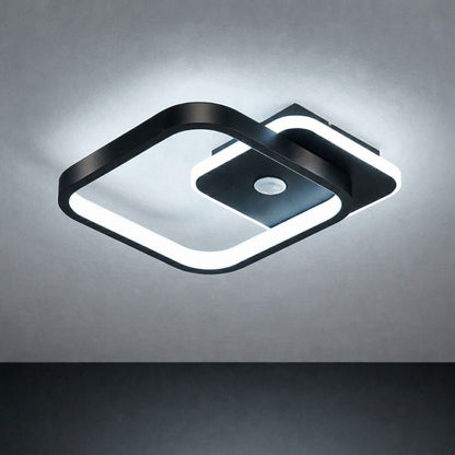 Nowoczesna lampa sufitowa LED z czujnikiem ruchu