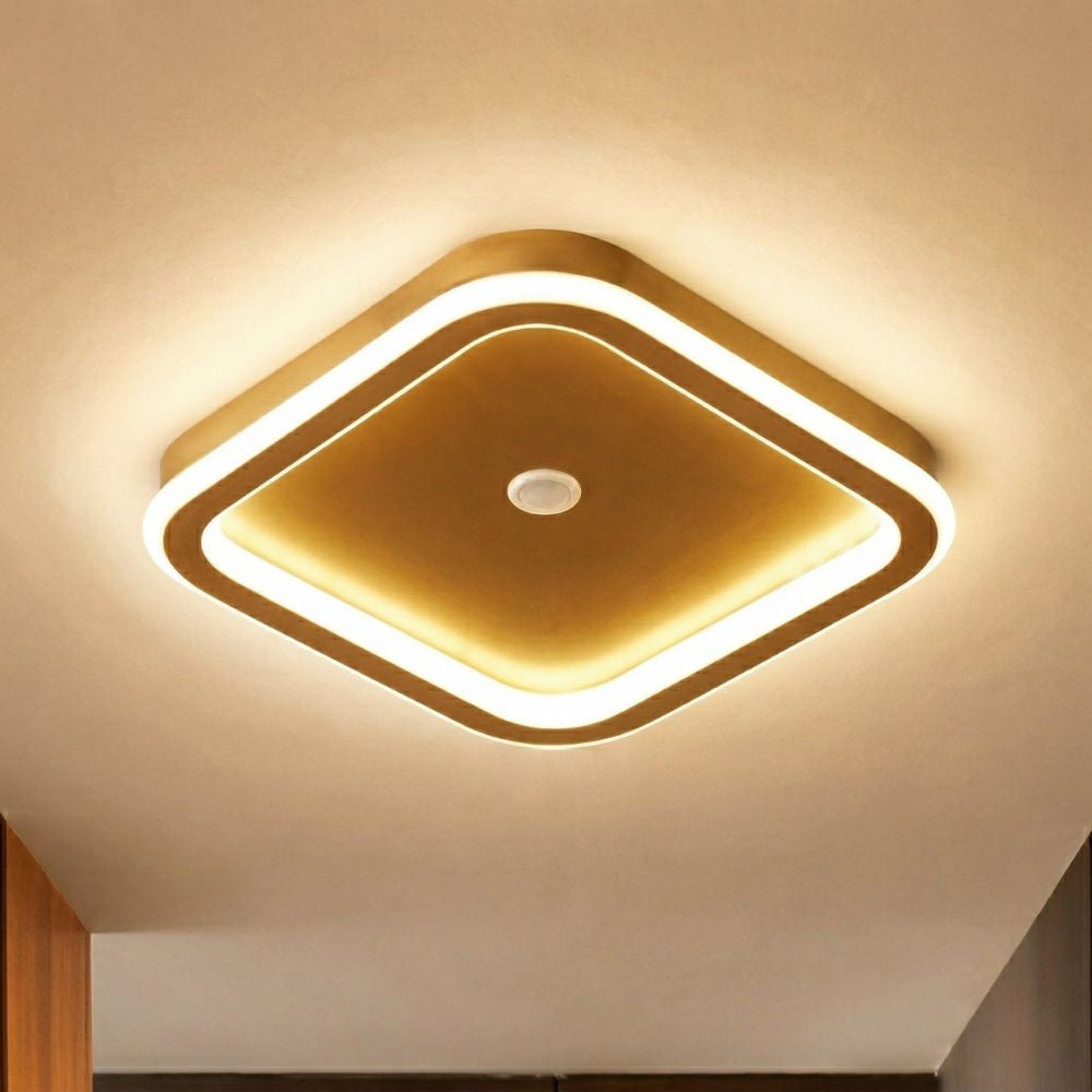 Nowoczesna lampa sufitowa LED z czujnikiem ruchu