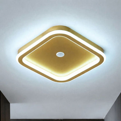 Nowoczesna lampa sufitowa LED z czujnikiem ruchu