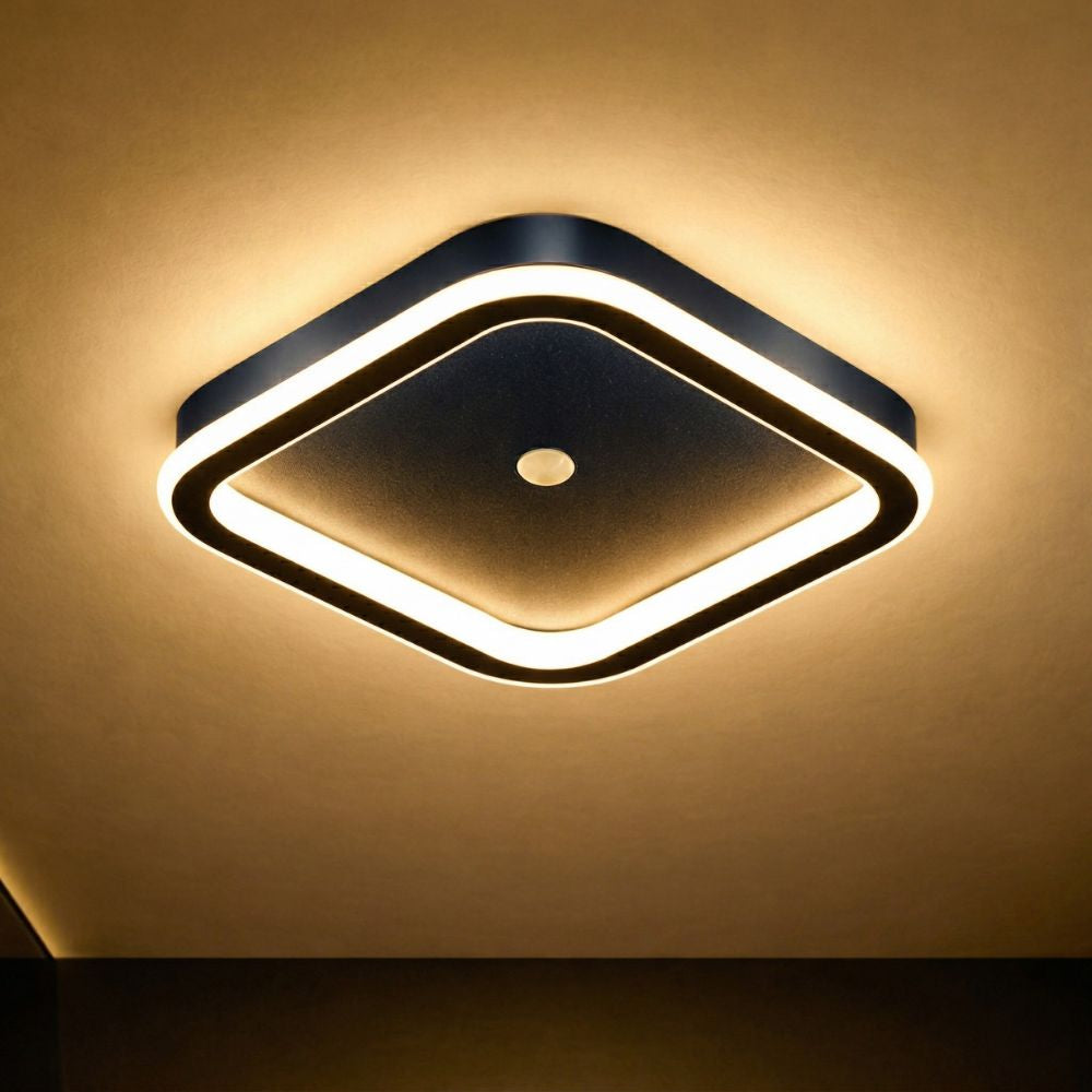 Nowoczesna lampa sufitowa LED z czujnikiem ruchu