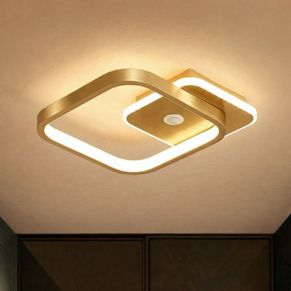 Nowoczesna lampa sufitowa LED z czujnikiem ruchu