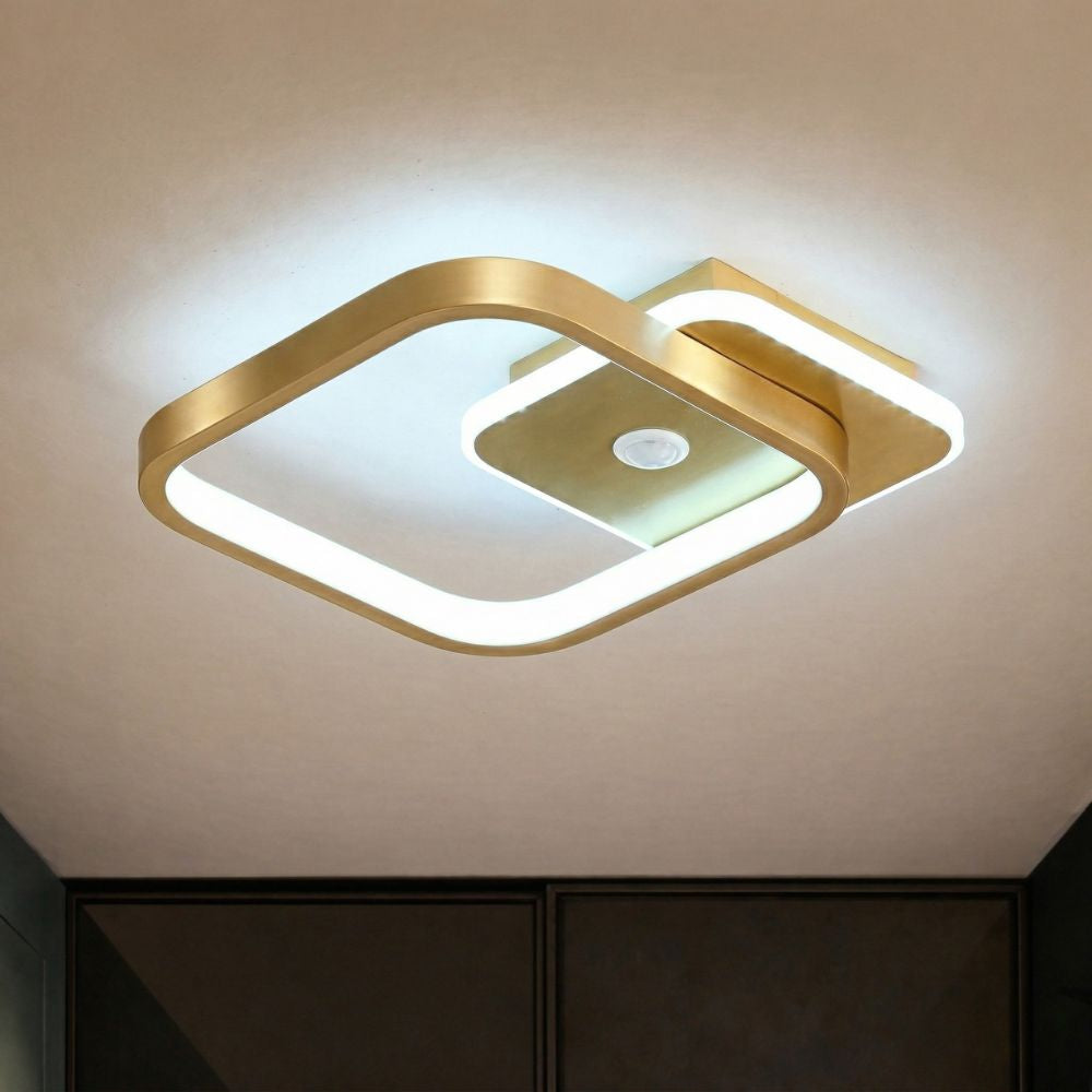 Nowoczesna lampa sufitowa LED z czujnikiem ruchu
