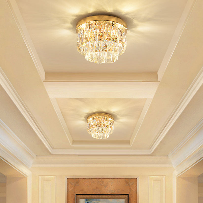 Nowoczesna Lampa Sufitowa LED z Efektem Kryształu
