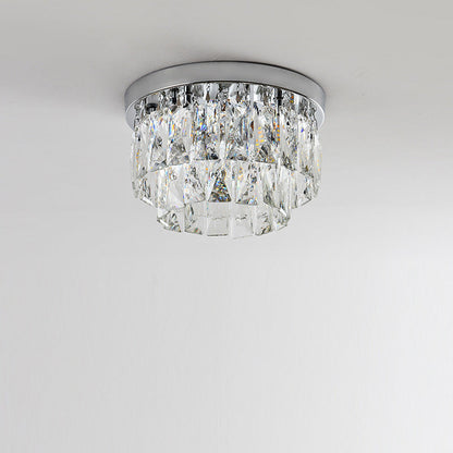 Nowoczesna Lampa Sufitowa LED z Efektem Kryształu