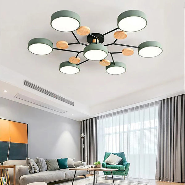 Nowoczesna Lampa Sufitowa LED z Ręcznym Wykończeniem
