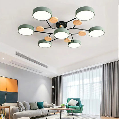 Nowoczesna Lampa Sufitowa LED z Ręcznym Wykończeniem