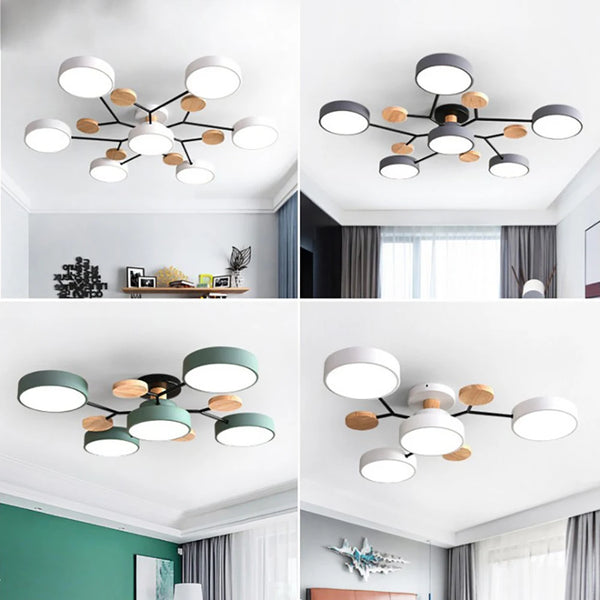 Nowoczesna Lampa Sufitowa LED z Ręcznym Wykończeniem