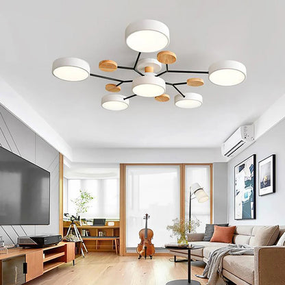 Nowoczesna Lampa Sufitowa LED z Ręcznym Wykończeniem