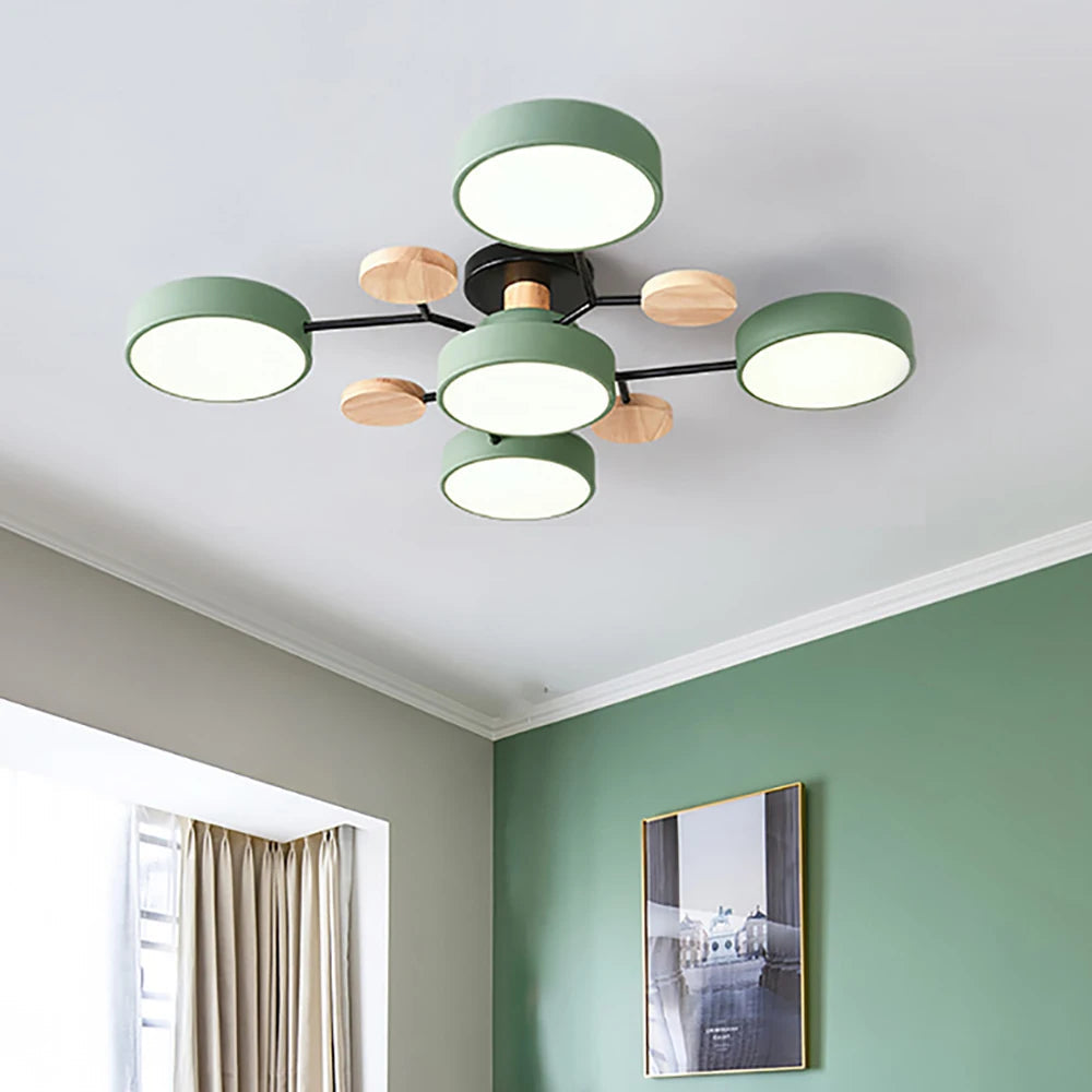 Nowoczesna Lampa Sufitowa LED z Ręcznym Wykończeniem