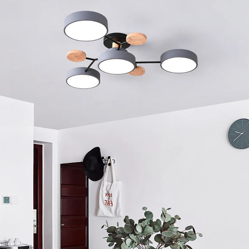 Nowoczesna Lampa Sufitowa LED z Ręcznym Wykończeniem