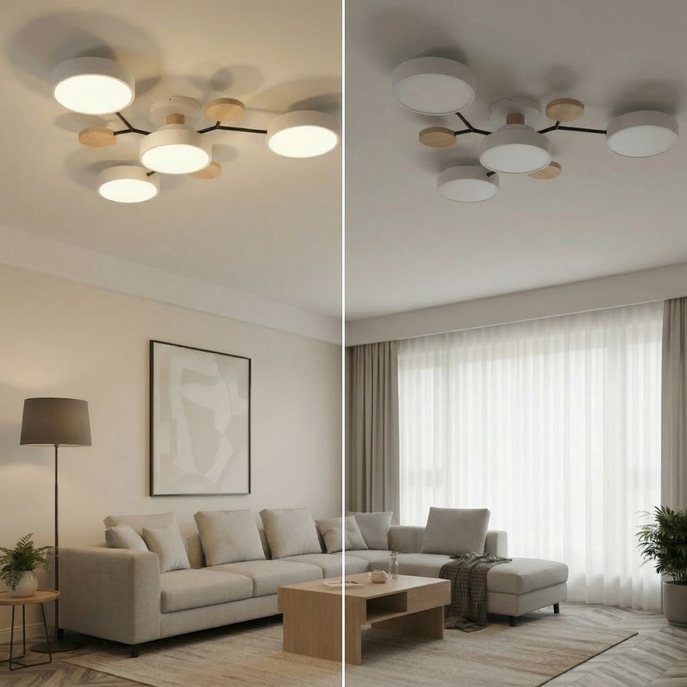 Nowoczesna Lampa Sufitowa LED z Ręcznym Wykończeniem