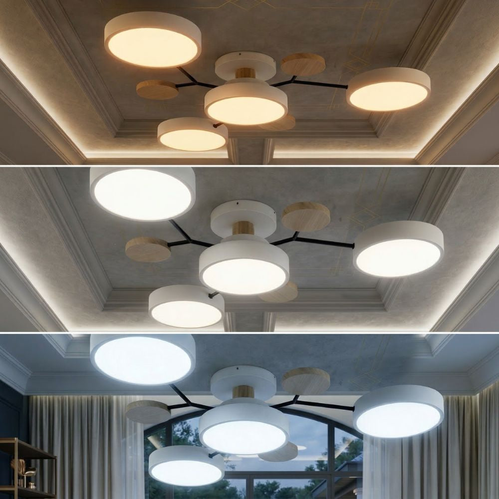 Nowoczesna Lampa Sufitowa LED z Ręcznym Wykończeniem