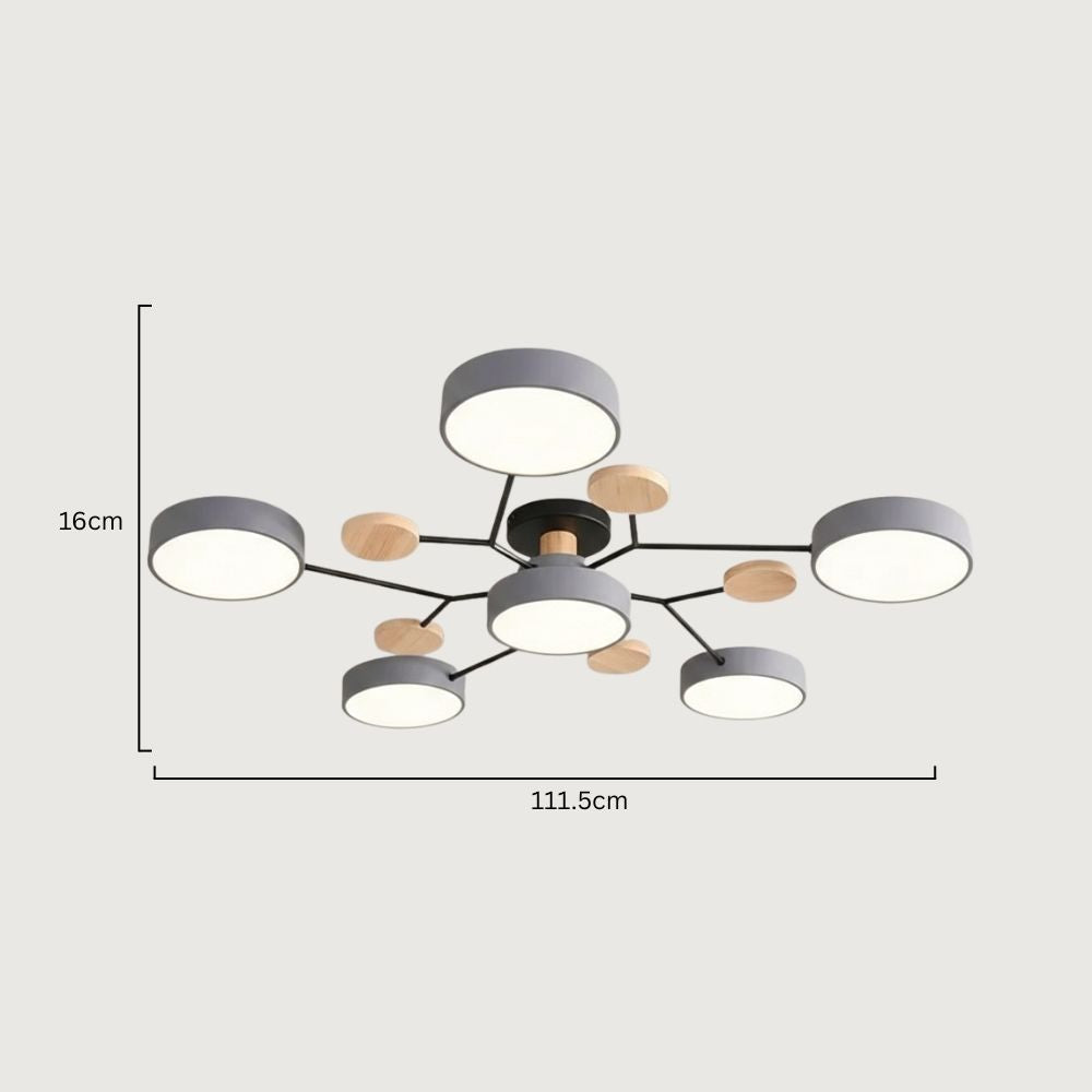 Nowoczesna Lampa Sufitowa LED z Ręcznym Wykończeniem