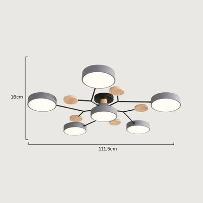 Nowoczesna Lampa Sufitowa LED z Ręcznym Wykończeniem