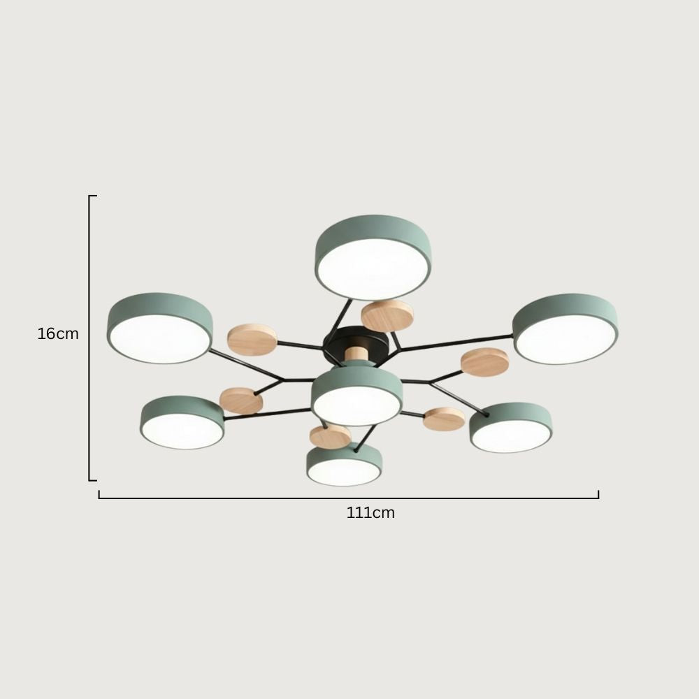 Nowoczesna Lampa Sufitowa LED z Ręcznym Wykończeniem