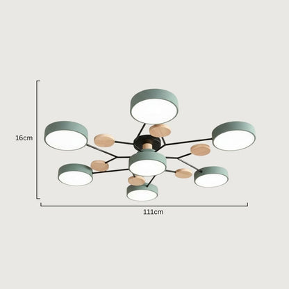 Nowoczesna Lampa Sufitowa LED z Ręcznym Wykończeniem