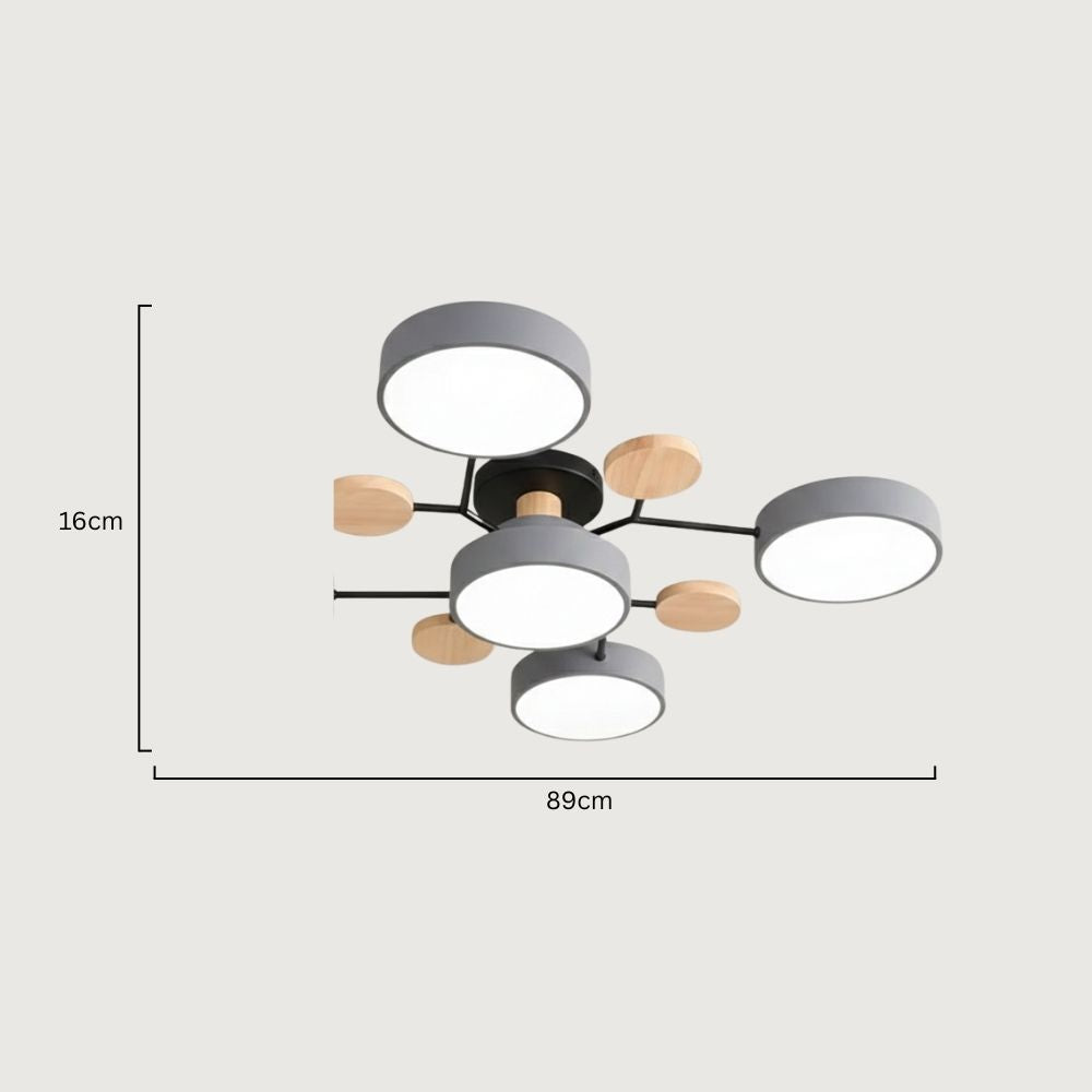 Nowoczesna Lampa Sufitowa LED z Ręcznym Wykończeniem