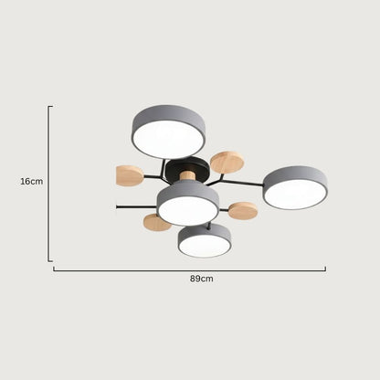 Nowoczesna Lampa Sufitowa LED z Ręcznym Wykończeniem