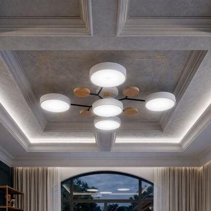 Nowoczesna Lampa Sufitowa LED z Ręcznym Wykończeniem