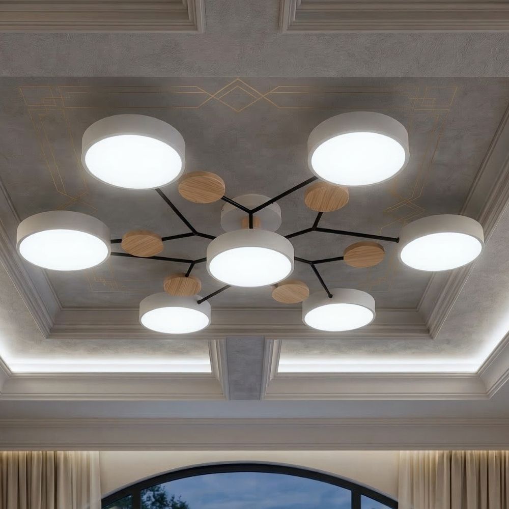 Nowoczesna Lampa Sufitowa LED z Ręcznym Wykończeniem