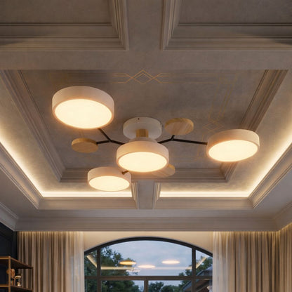 Nowoczesna Lampa Sufitowa LED z Ręcznym Wykończeniem