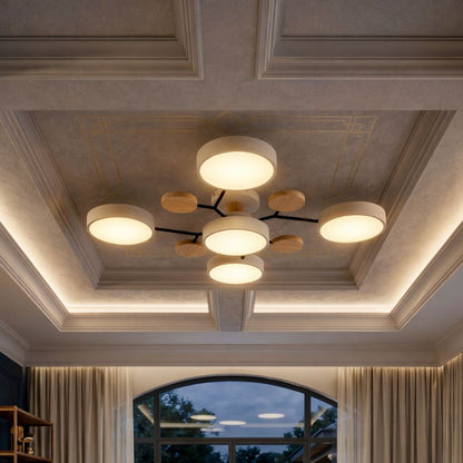 Nowoczesna Lampa Sufitowa LED z Ręcznym Wykończeniem