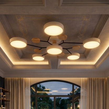 Nowoczesna Lampa Sufitowa LED z Ręcznym Wykończeniem