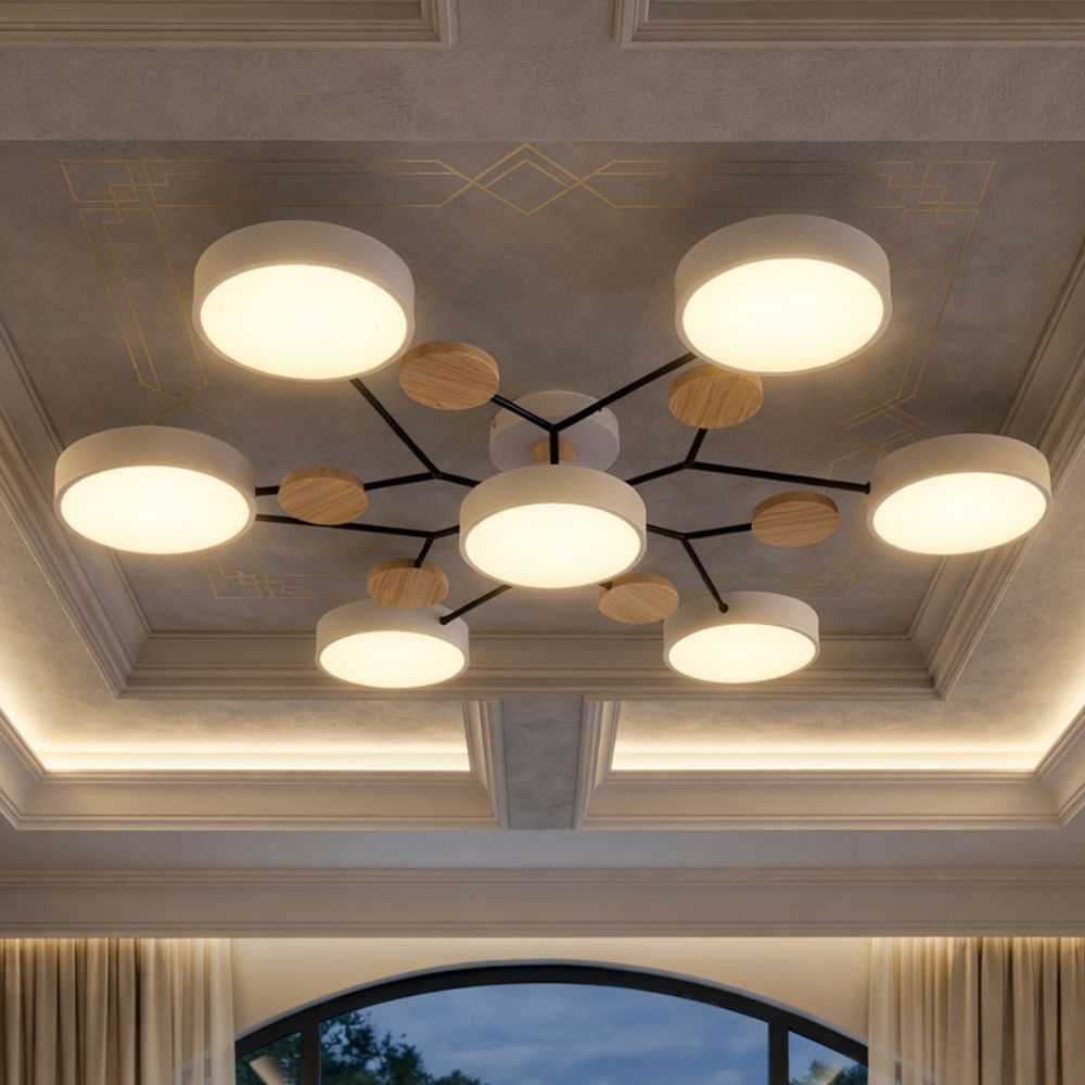 Nowoczesna Lampa Sufitowa LED z Ręcznym Wykończeniem