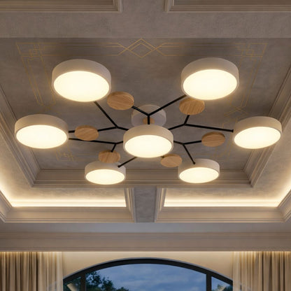 Nowoczesna Lampa Sufitowa LED z Ręcznym Wykończeniem