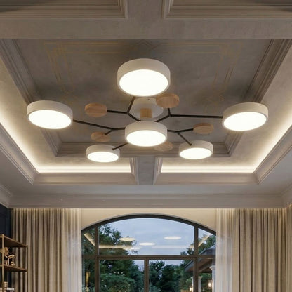 Nowoczesna Lampa Sufitowa LED z Ręcznym Wykończeniem