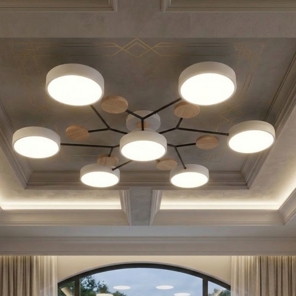 Nowoczesna Lampa Sufitowa LED z Ręcznym Wykończeniem