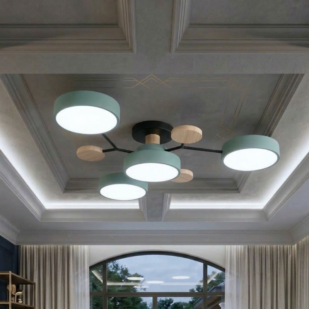 Nowoczesna Lampa Sufitowa LED z Ręcznym Wykończeniem